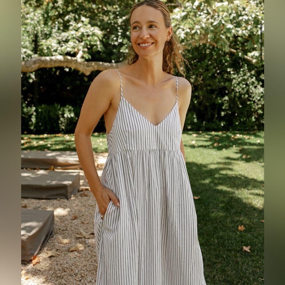 NWT Jenni Kayne Cove maxi dress, Navy stripe. Size S. - Picture 3 of 7